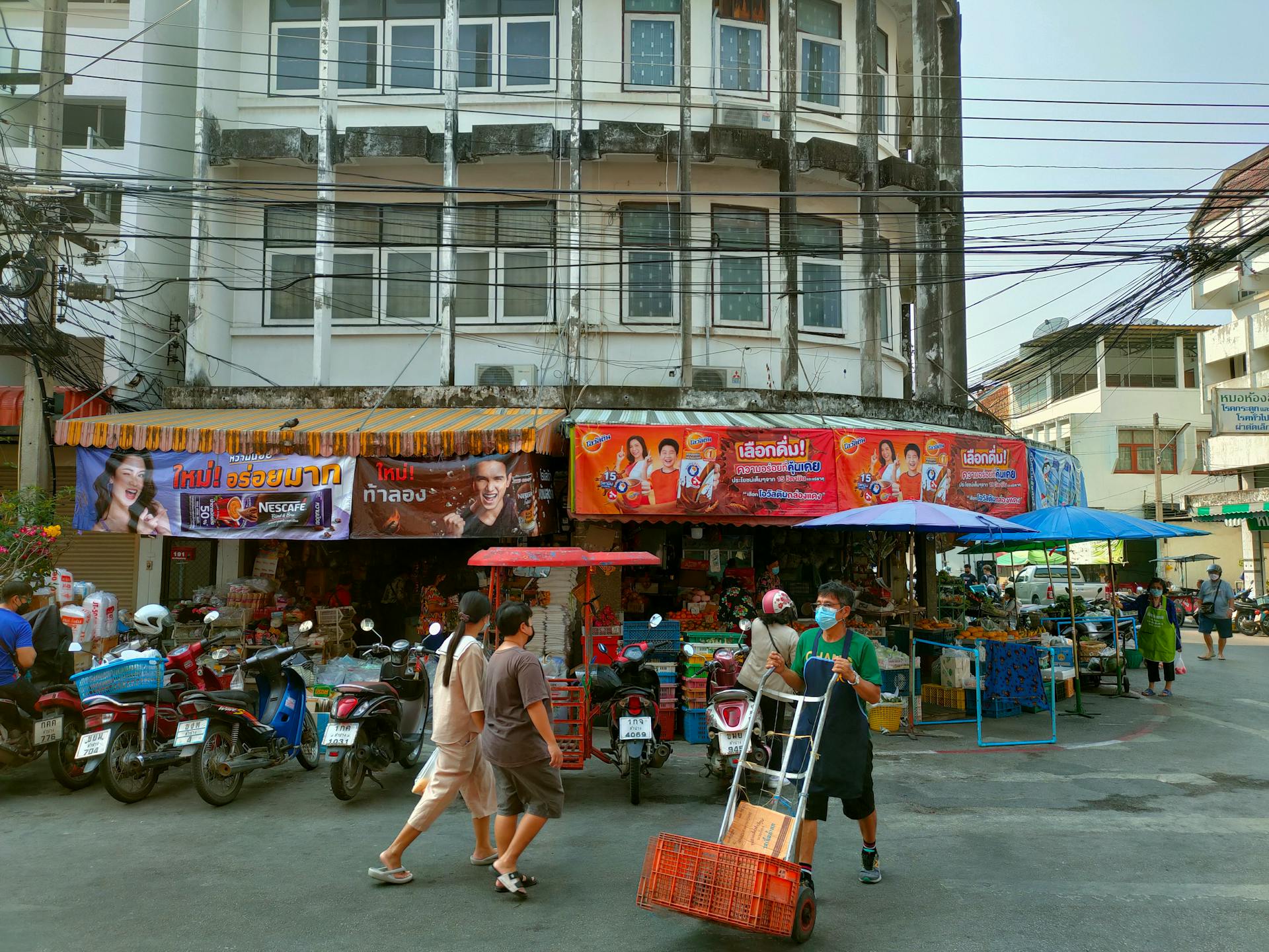 Lampang Town and local Market, Thailand